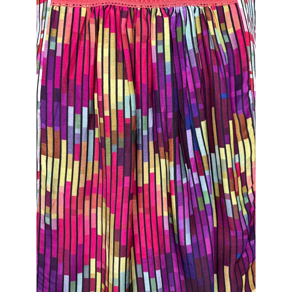 Anthropologie Conditions Apply Top Small Colorful Peasant Boho Poet Cottage - Picture 12 of 14